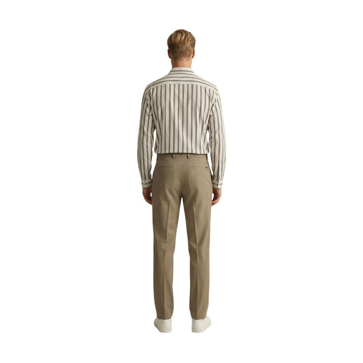 Gianni Lupo Beige Polyester Skinny Pants