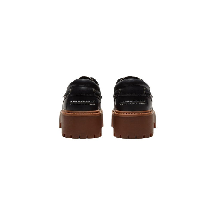 Timberland Black Leather Platform Pumps