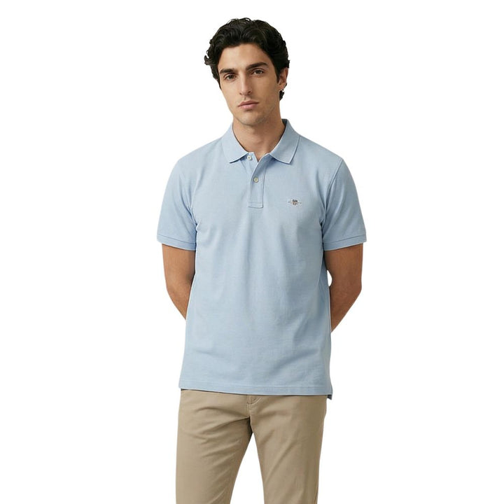 Gant Blue Cotton Polo Shirt