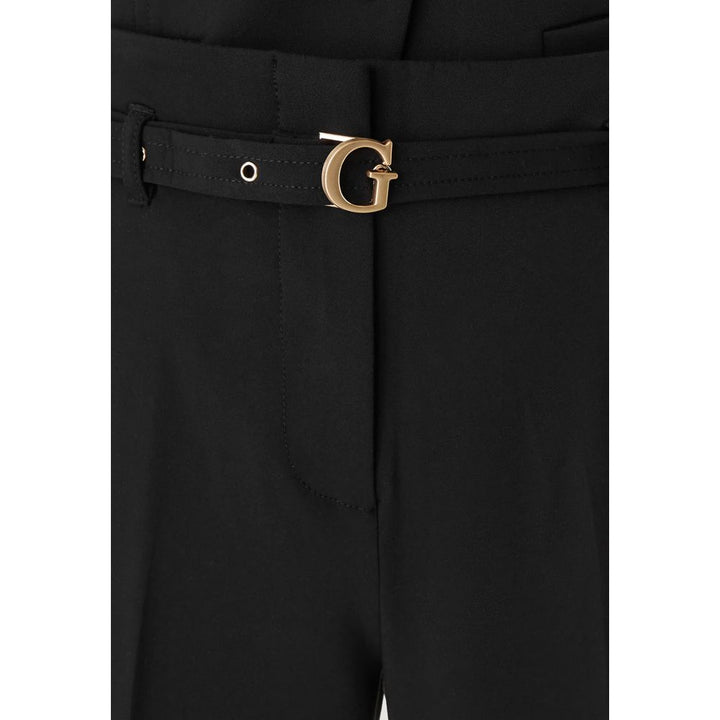 Guess Black Viscose Casual Pants