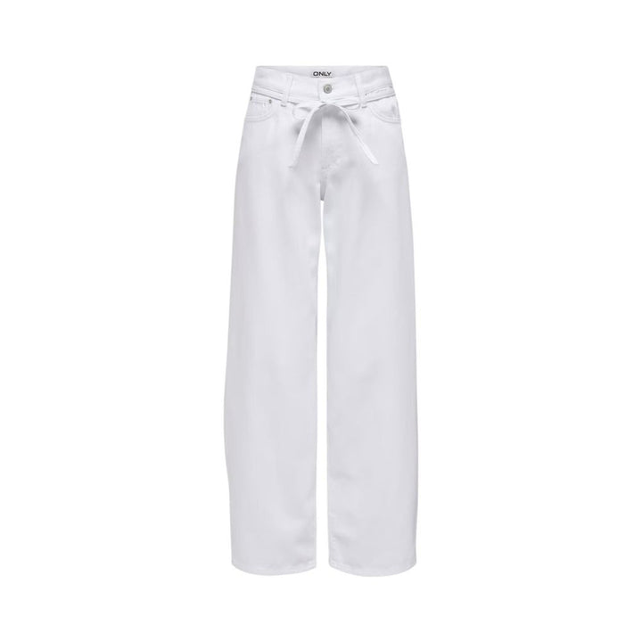 Only White Cotton Mom Jeans