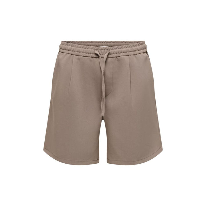 Only &amp; Sons Beige Recycled Polyester Bermuda Shorts