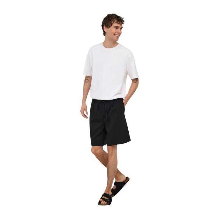 Only &amp; Sons Black Recycled Polyester Bermuda Shorts