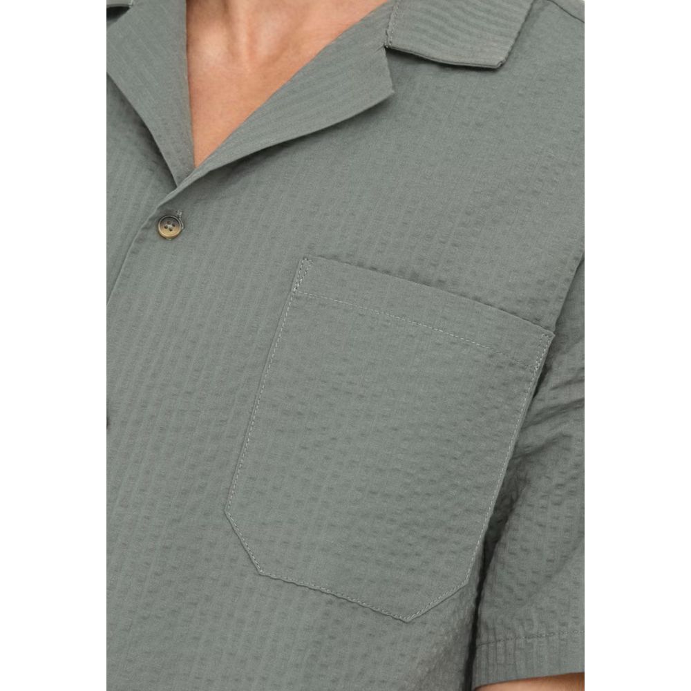 Only &amp; Sons Green Cotton Shortsleeve Shirt