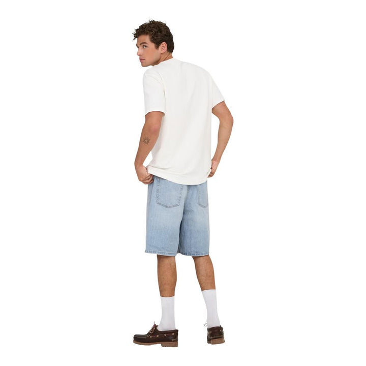 Only &amp; Sons Light Blue Organic Cotton Bermuda Shorts