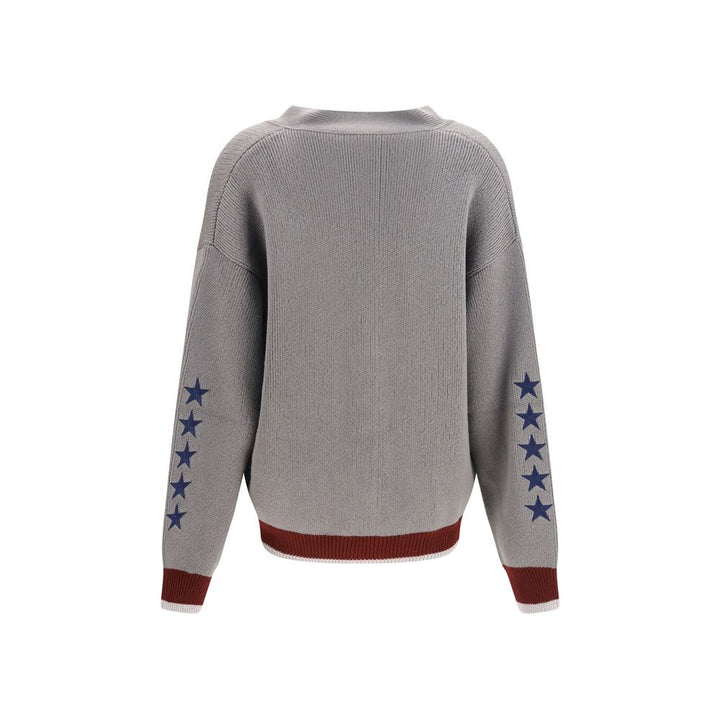 Off-White Gray Wool Oves Aries Cardigan