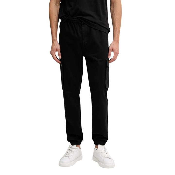 Calvin Klein Jeans Black Cotton Casual Pants