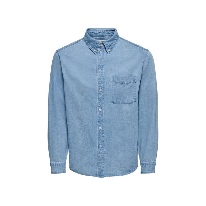 Only &amp; Sons Light Blue Denim Shirt