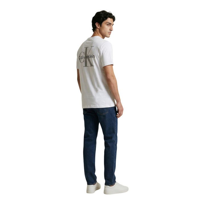 Calvin Klein Jeans White Cotton T-Shirt