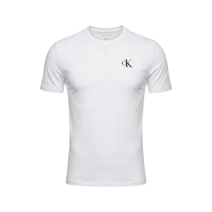 Calvin Klein Jeans White Cotton T-Shirt
