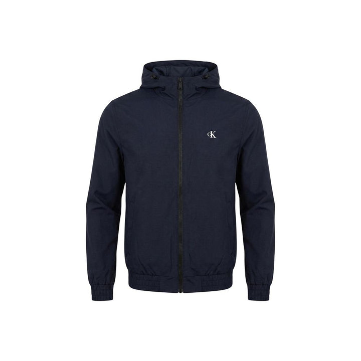 Calvin Klein Jeans Blue Recycled Polyester Full-Length Jacket