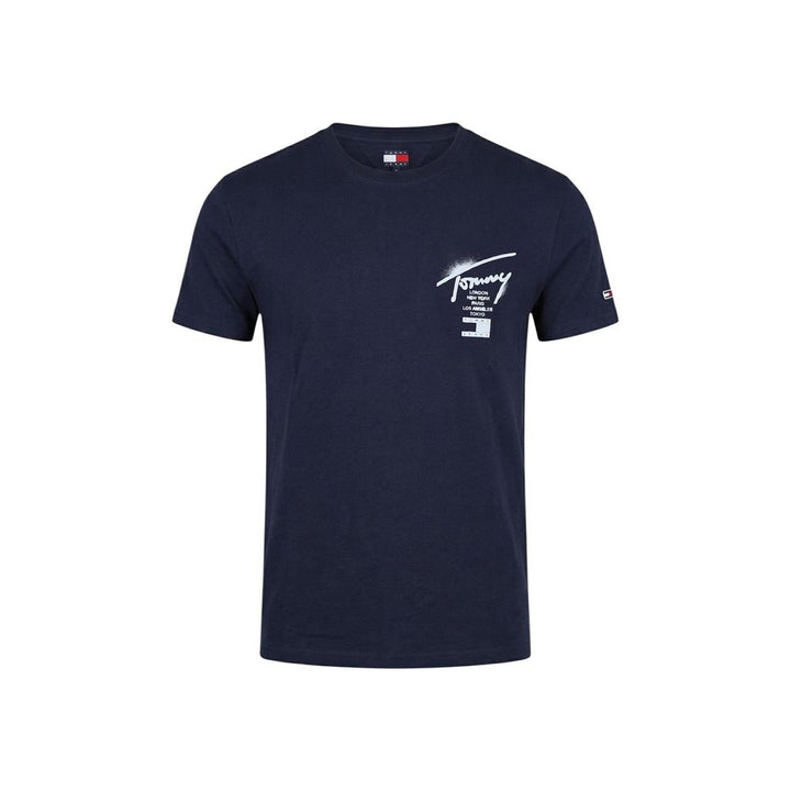 Tommy Hilfiger Jeans Blue Recycled Cotton T-Shirt