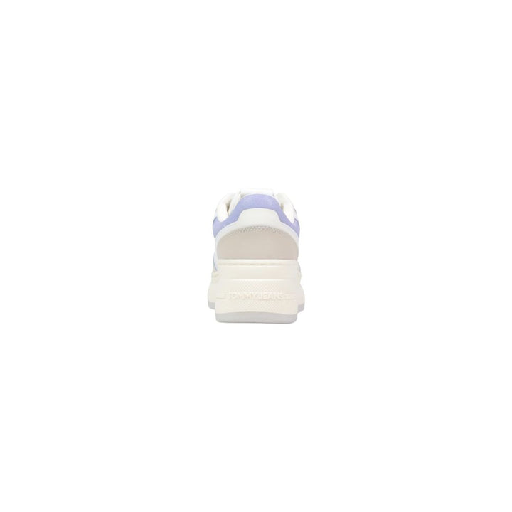 Tommy Hilfiger Jeans White Suede Leather Chunky Sneakers