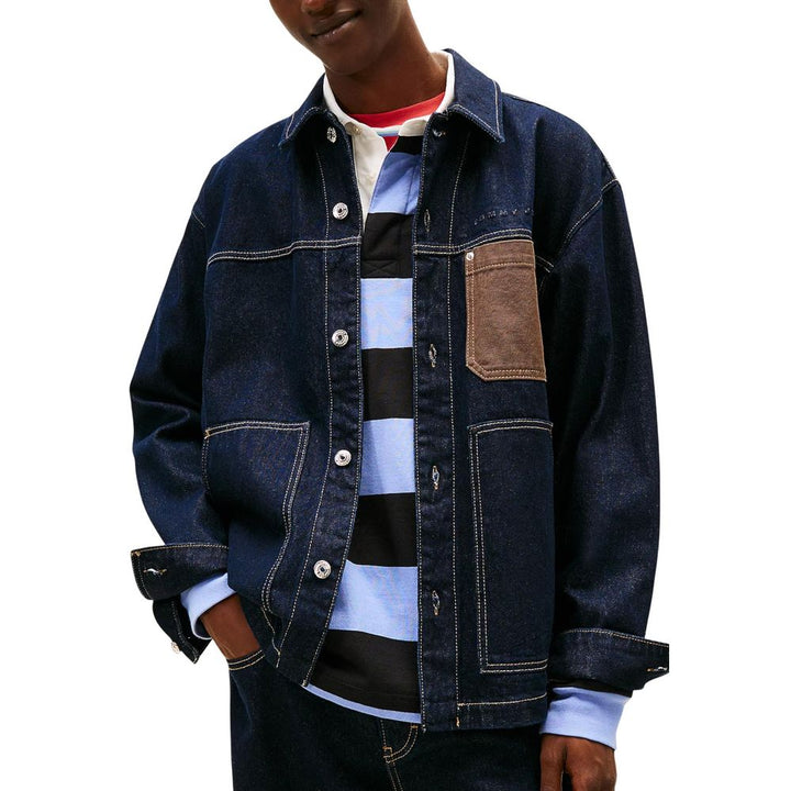 Tommy Hilfiger Jeans Blue Recycled Cotton Denim Jacket