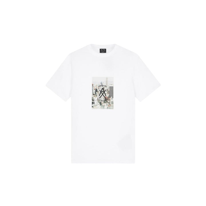 Armani Exchange White Cotton T-Shirt