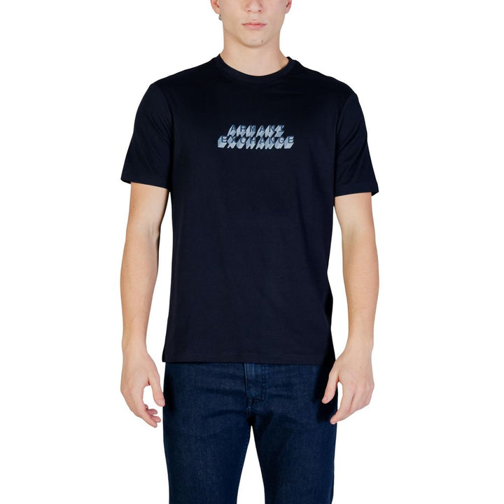Armani Exchange Blue Cotton T-Shirt