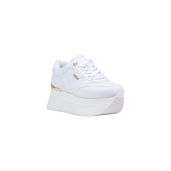 Guess White Polyethylene Platform Sneakers