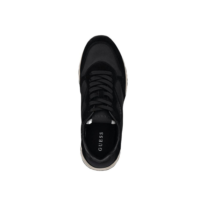 Guess Black Polyester Athletic Sneakers