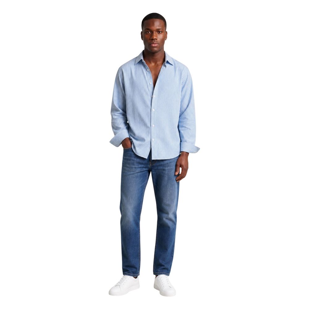 Only &amp; Sons Blue Cotton Pattern Shirt