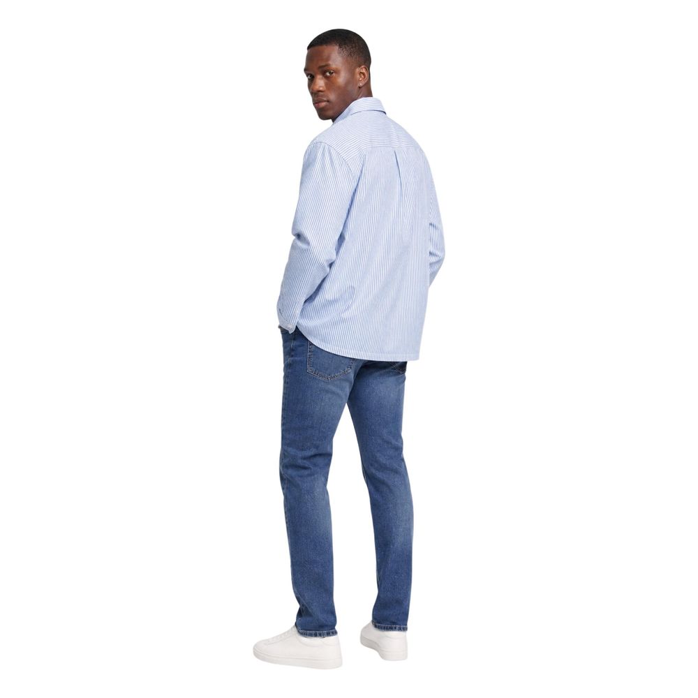 Only &amp; Sons Blue Cotton Pattern Shirt