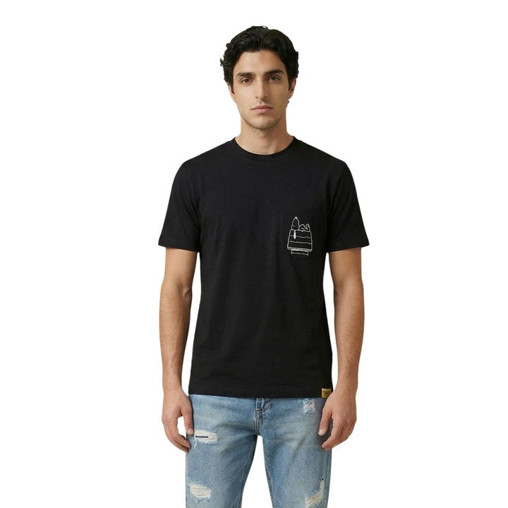 Only &amp; Sons Black Cotton T-Shirt