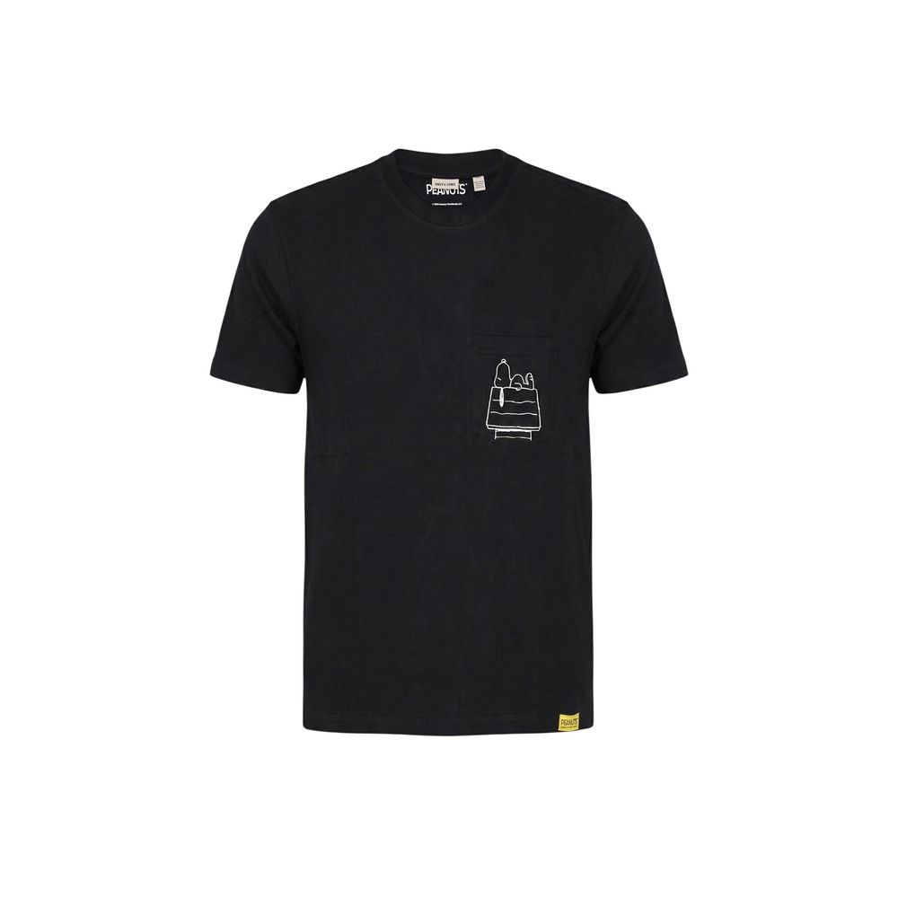 Only &amp; Sons Black Cotton T-Shirt
