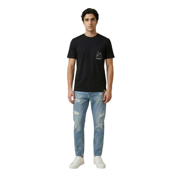 Only &amp; Sons Black Cotton T-Shirt