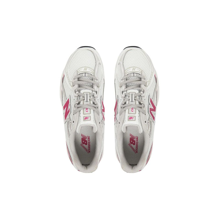 New Balance White Synthetic Athletic Sneakers