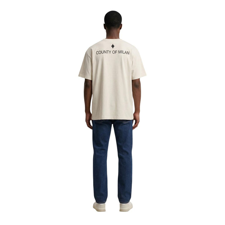 County of Milan Beige Cotton T-Shirt