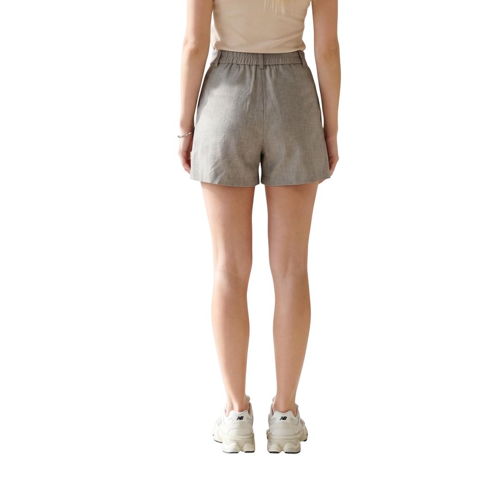 Only Beige Recycled Polyester Bermuda Shorts