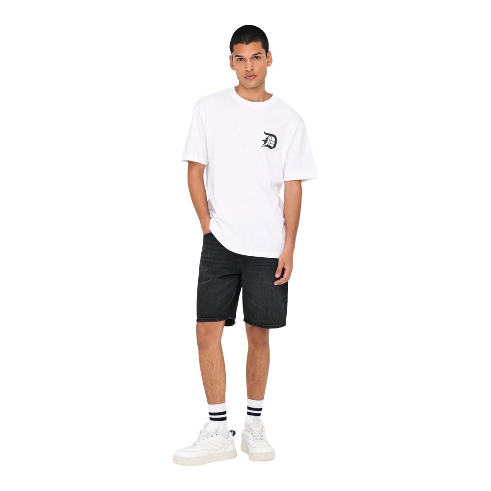 Only &amp; Sons Black Denim Shorts