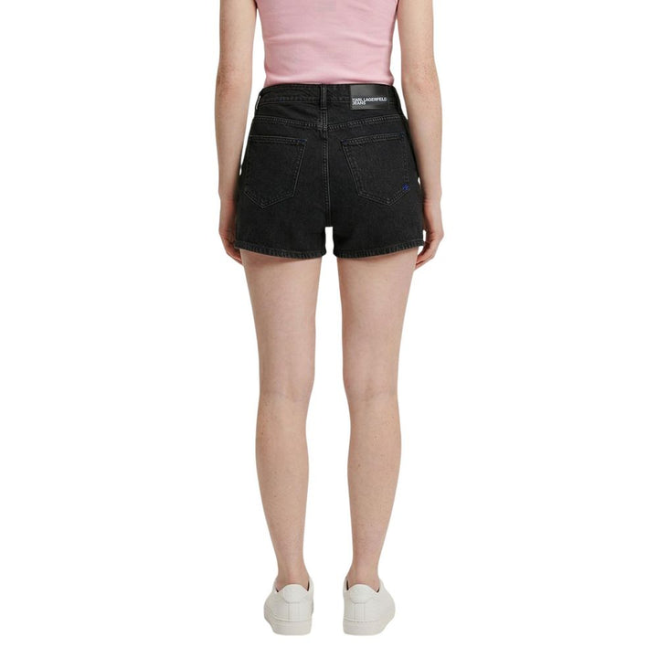 Karl Lagerfeld Black Denim Shorts