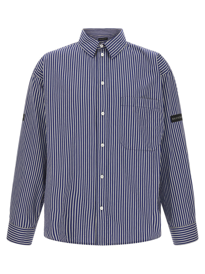 Balenciaga Blue Cotton Blouse
