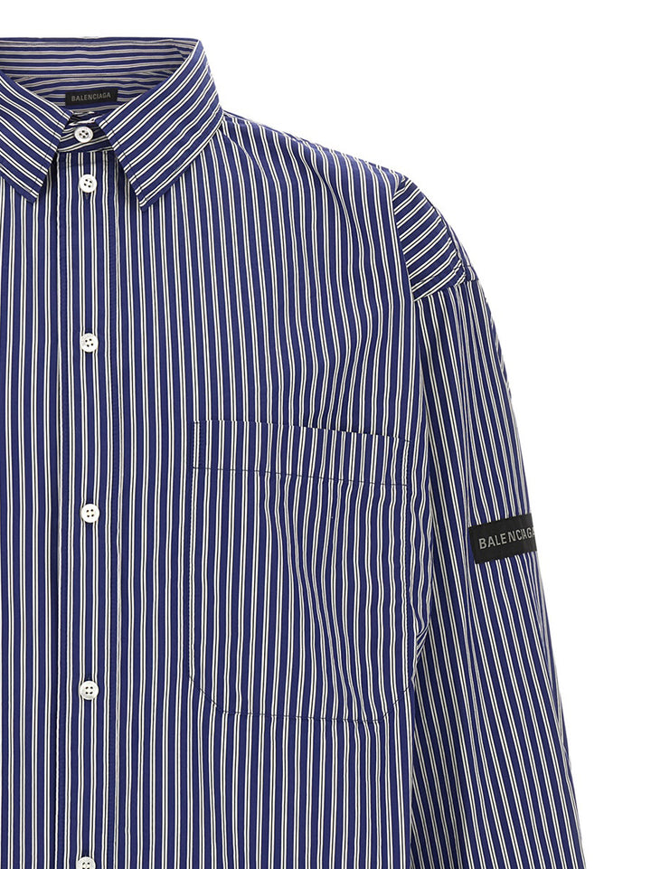 Balenciaga Blue Cotton Blouse