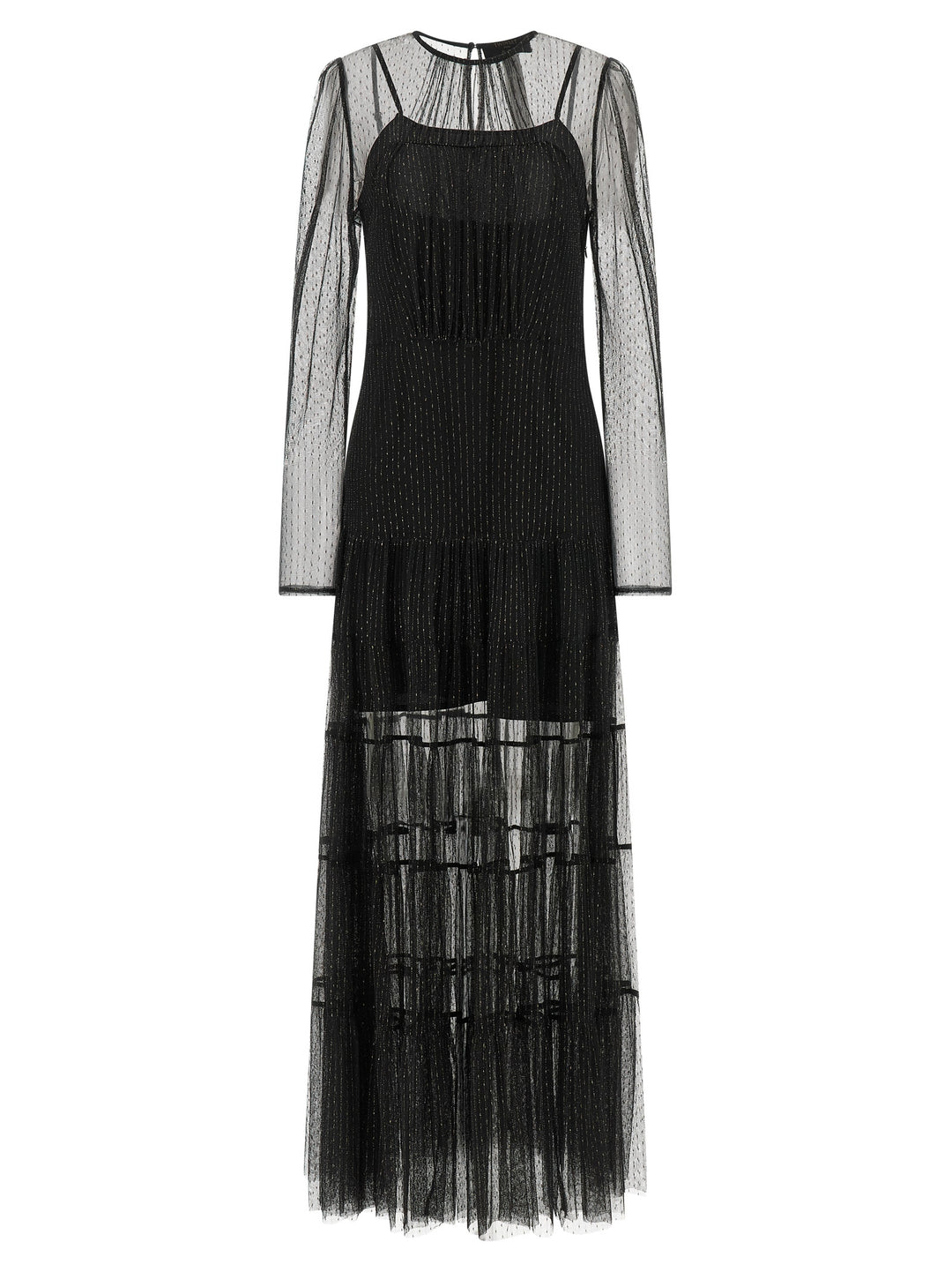 Twinset Black Polyamide Long Dress