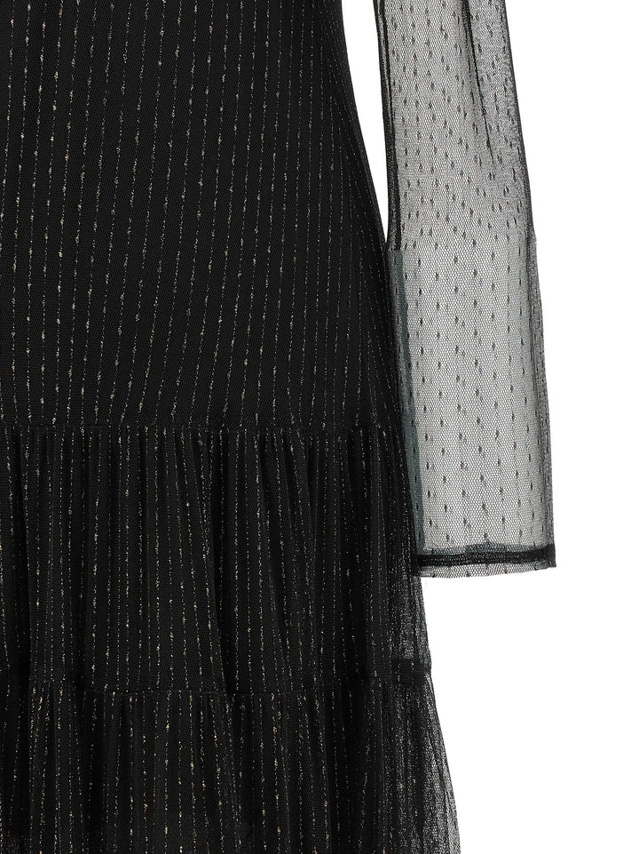 Twinset Black Polyamide Long Dress
