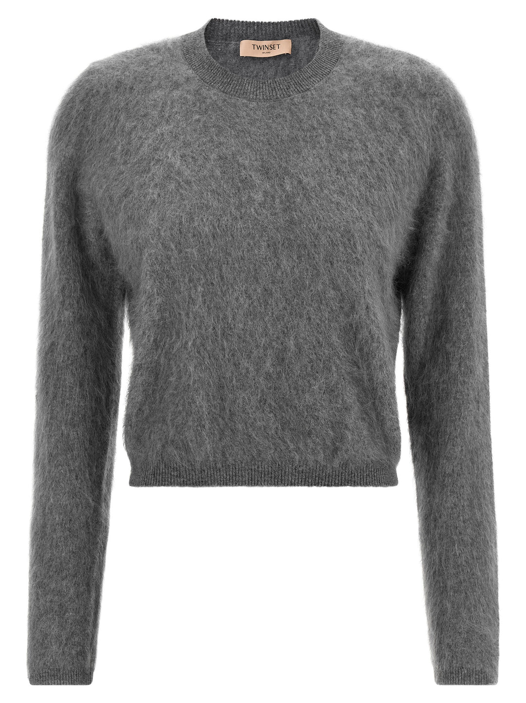 Twinset Gray Wool Cardigan