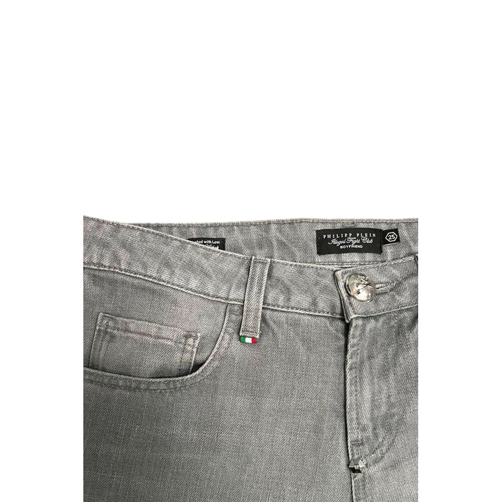 Philipp Plein Grey Cotton Women&