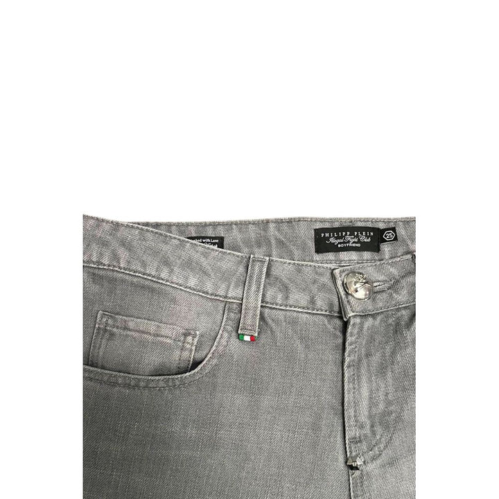 Philipp Plein Grey Cotton Women&