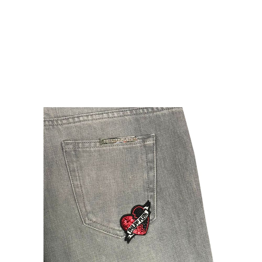 Philipp Plein Grey Cotton Women&