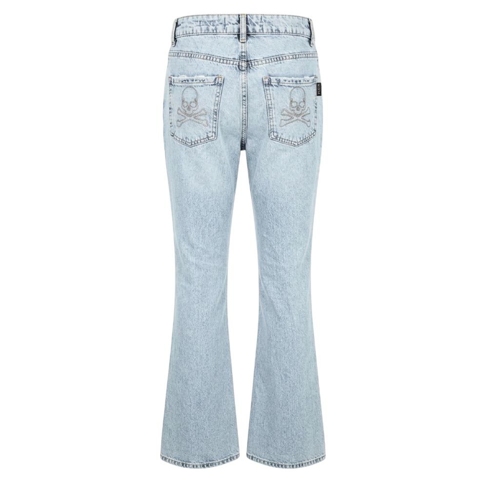 Philipp Plein Blue Cotton Women&
