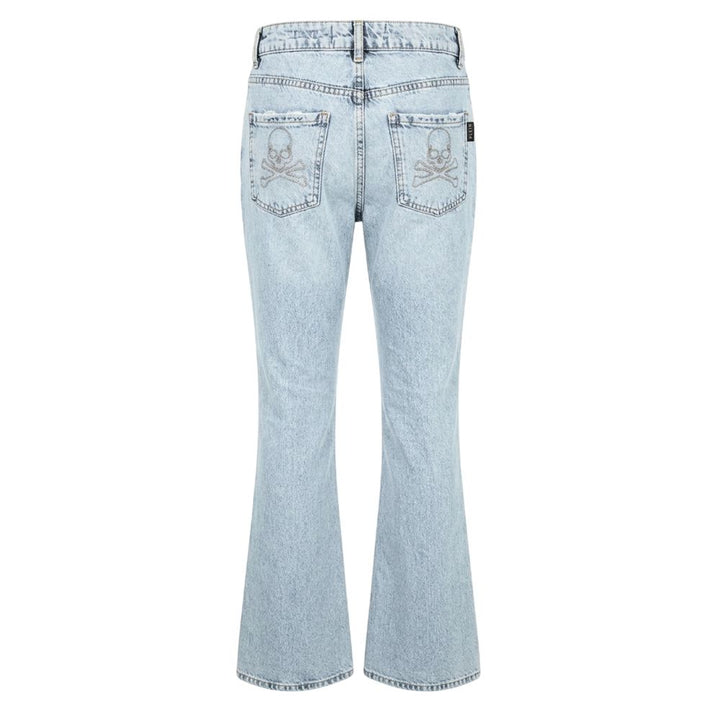 Philipp Plein Blue Cotton Women&