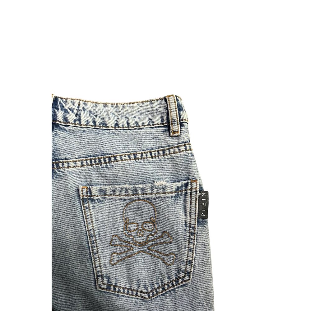 Philipp Plein Blue Cotton Women&