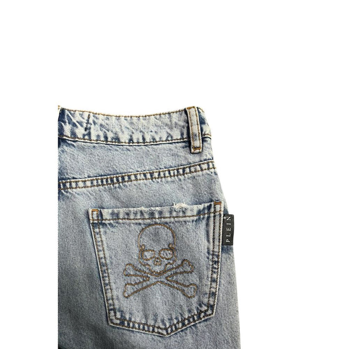 Philipp Plein Blue Cotton Women&