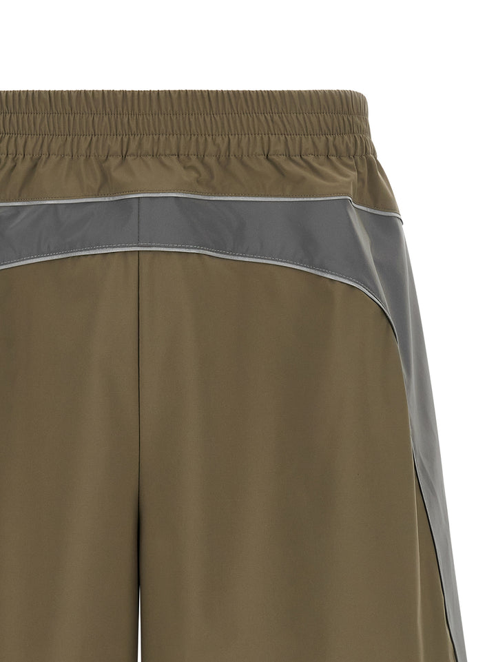 Balenciaga Gray Polyester Bermuda Shorts