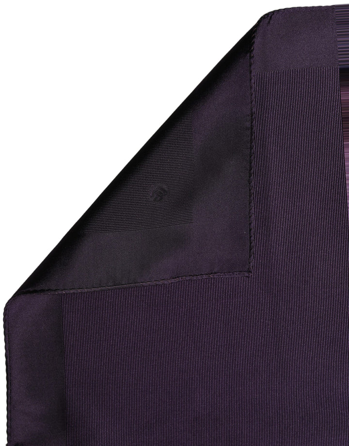 Dolce &amp; Gabbana Men Purple Square Handerkerchief Pocket Scarf