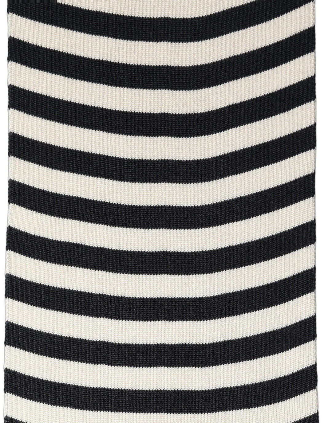 Dolce &amp; Gabbana Black White Stripes Silk Knitted Shawl Scarf