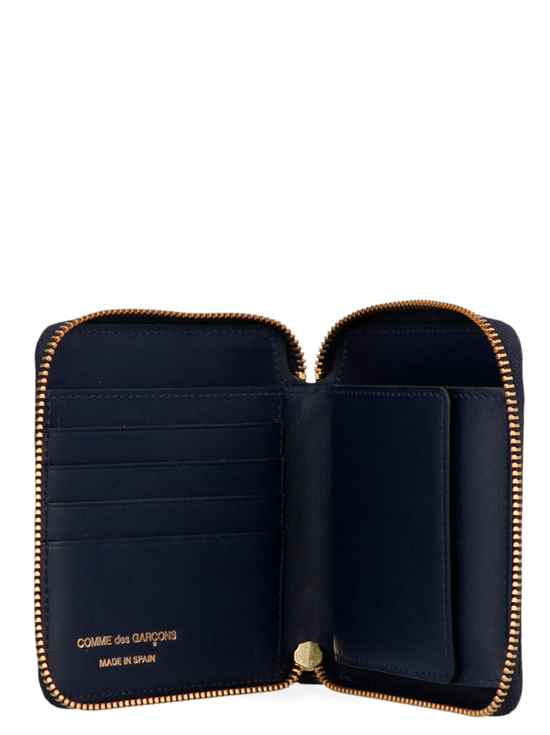 Comme Des Garçons Blue Calfskin Wallet
