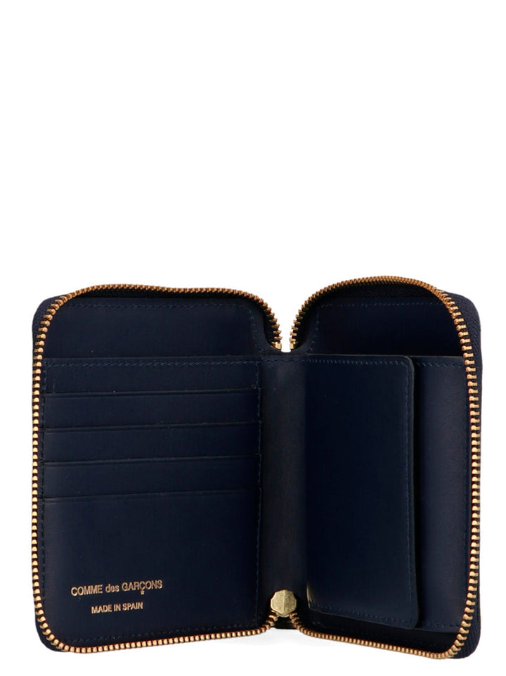 Comme Des Garçons Blue Calfskin Wallet