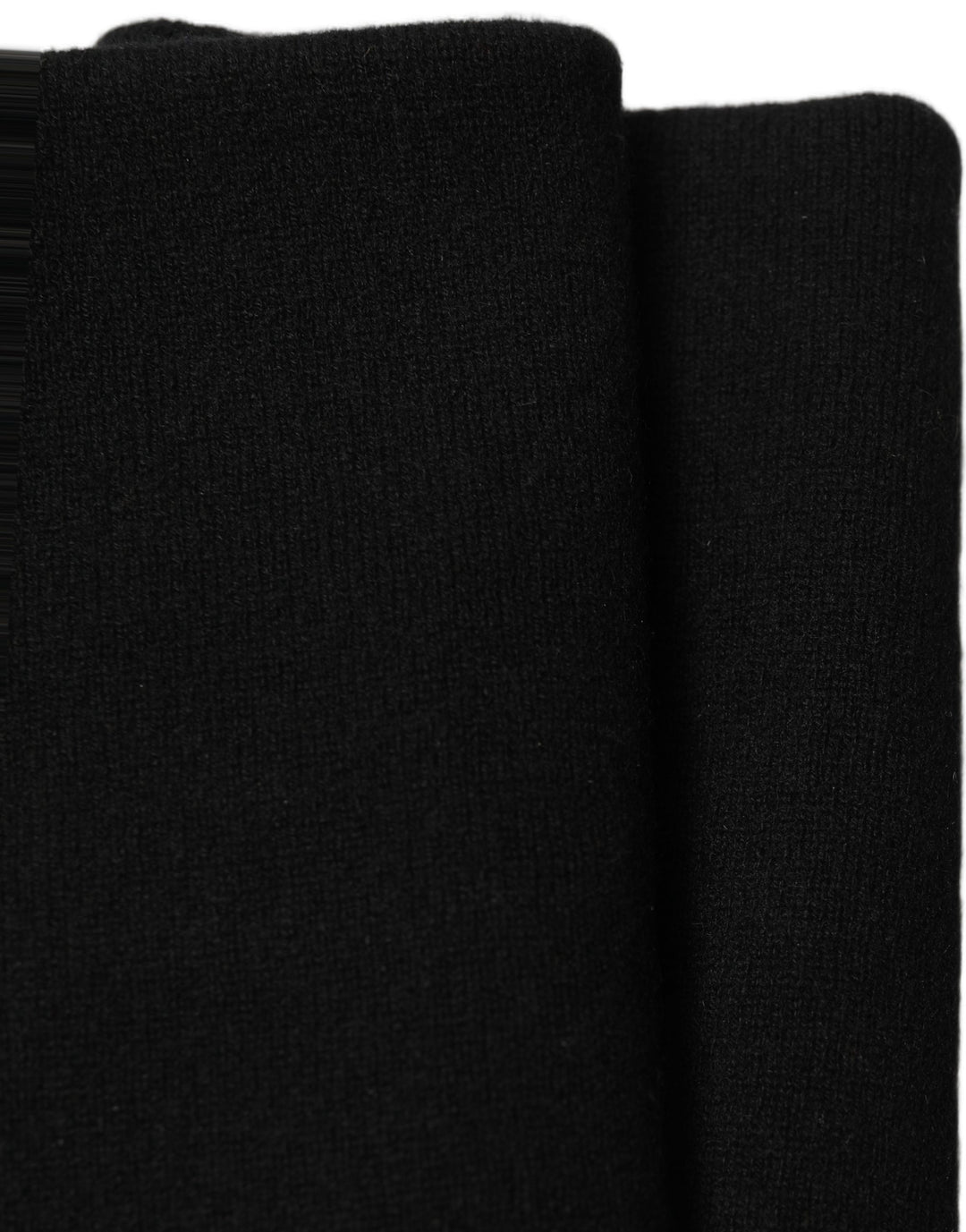 Dolce &amp; Gabbana Men Black Cashmere Knitted Neck Warmer Scarf